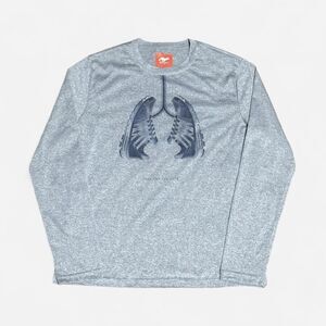 Runyon grey and blue sneakers Small size (width 19-1/2in, length 24in) shirt